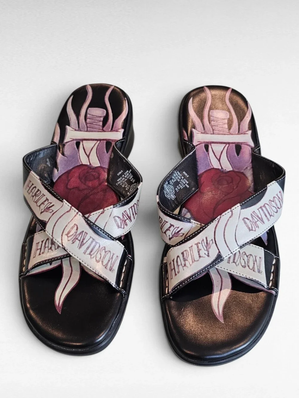 Harley Davidson Flip Flops Size 7